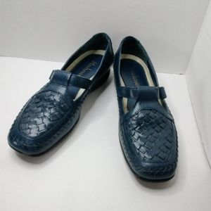Mushrooms Slip-on Blue Loafers